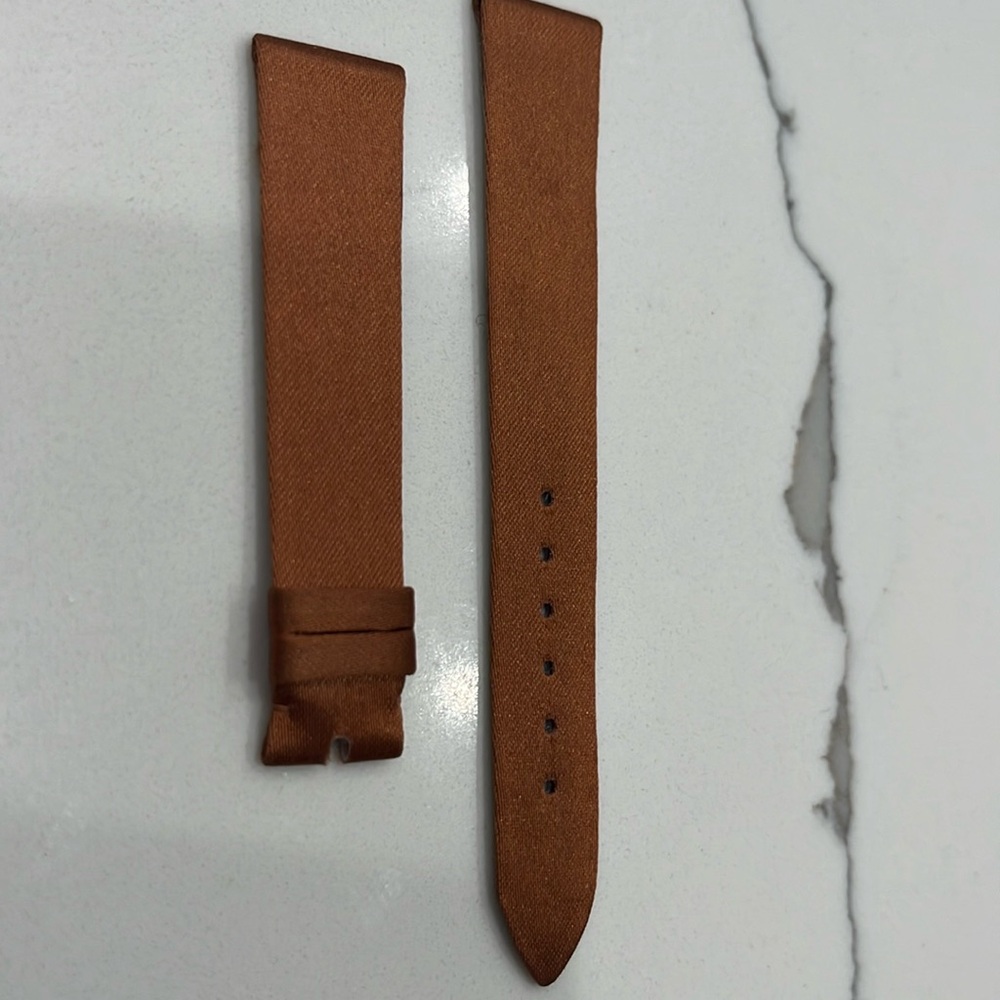Authentic Chopard 16MM Satin Silky Watch Strap Band Champagne Copper